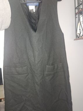 Herman Geist Black Size 2 Petite Sleeveless Wool Dress